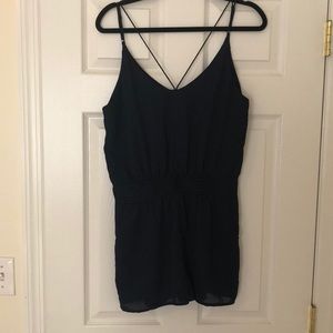Navy Blue Romper